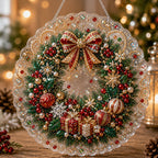 🎄 Premium Christmas Pearl Diamond Art Ornament Kit | DIY Holiday Hanging Decor
