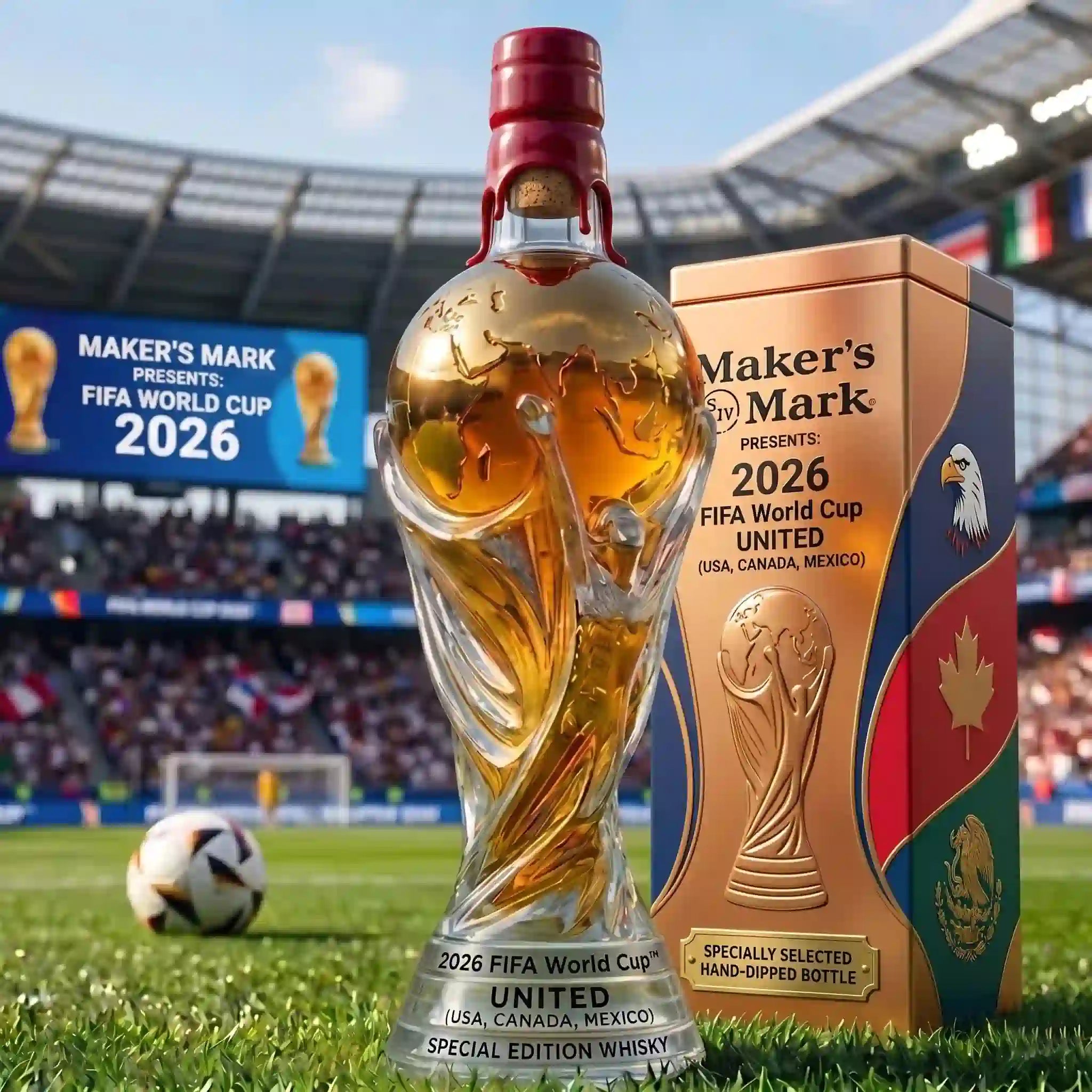 🔥HEISSER ANGEBOT 49 % RABATT!📢⚽Whiskyflasche in Sonderausgabe zur FIFA-Weltmeisterschaft 2026⚽