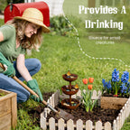 🌧️ Regensammler – Pflanzenstütze🐦 Gartenornament aus Metall