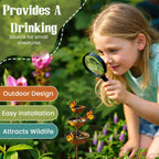 🌧️ Regensammler – Pflanzenstütze🐦 Gartenornament aus Metall