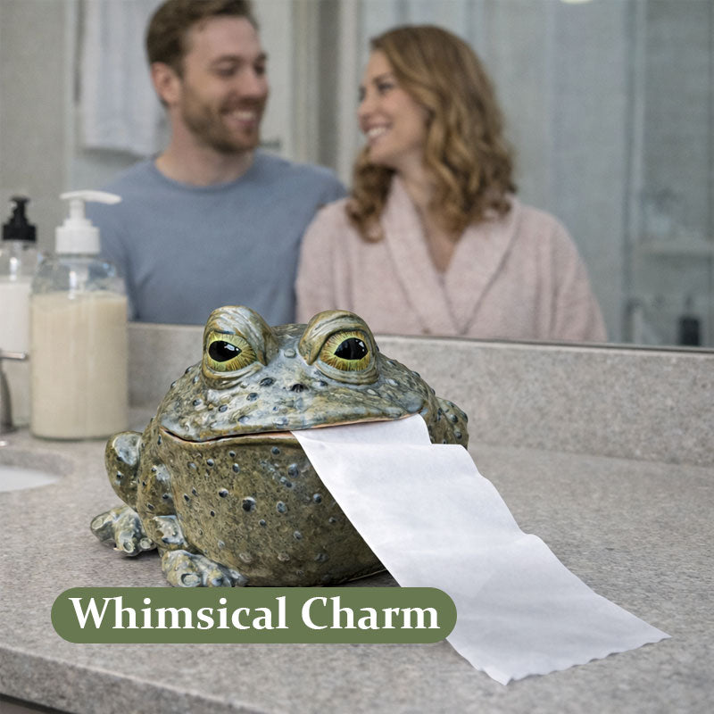 Verspielte Kröten-Tissueboxhülle