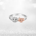 Highland-Cow-Guardian-Ring: Eine wärmende Präsenz an Ihrer Fingerspitze, die die tiefe Bindung zwischen Mutter und Kind symbolisiert