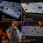 Spooky Fun: Ghost & Pumpkin Sunroof Car Decal