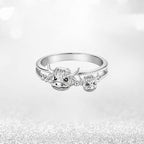 Highland-Cow-Guardian-Ring: Eine wärmende Präsenz an Ihrer Fingerspitze, die die tiefe Bindung zwischen Mutter und Kind symbolisiert