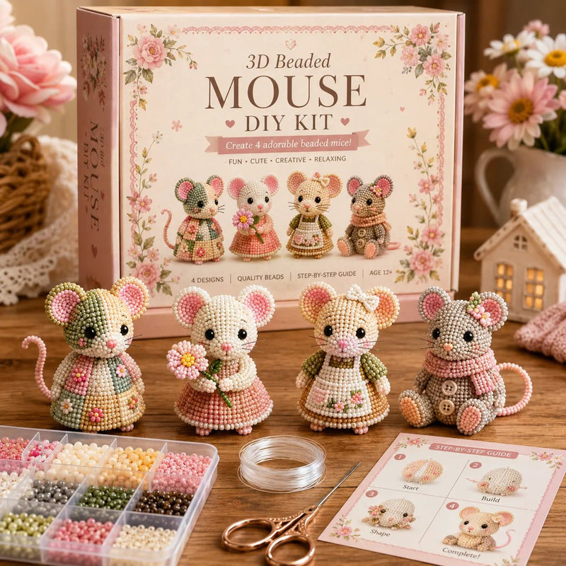 🧵✨ Kreative 3D-Bastelset-Kollektion „Mini World“ mit Perlen