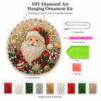 🎄 Premium Christmas Pearl Diamond Art Ornament Kit | DIY Holiday Hanging Decor