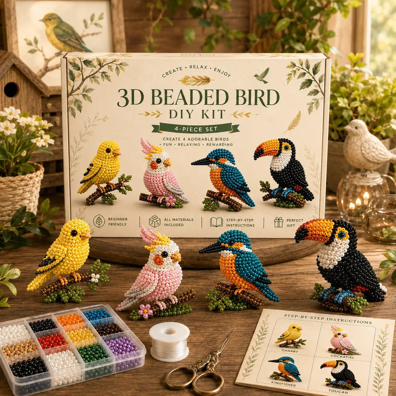 🧵✨ Kreative 3D-Bastelset-Kollektion „Mini World“ mit Perlen