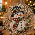 🎄 Premium Christmas Pearl Diamond Art Ornament Kit | DIY Holiday Hanging Decor